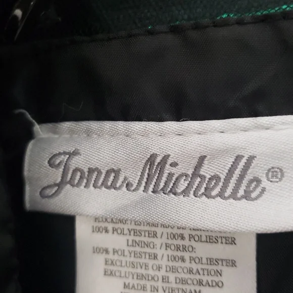 Girl' Elegant Green and Black Holiday Party Dress Size 10 Tulle Petticoat - Picture 12 of 16